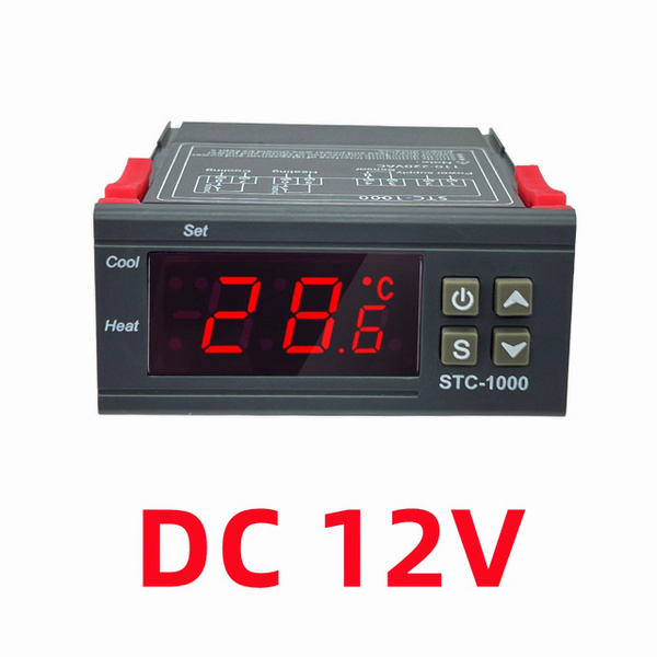 Терморегулятор DC 12в STC-1000 для теплого пола, коптильни, брудера ...
