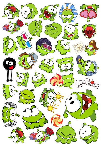 Наклейки Ам Ням / Om Nom Stories - купить с доставкой по выгодным ценам ...