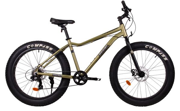 Велосипед Fat Bike 26" Tech Team GARET 18" (2024) хаки / на рост от 150 ...