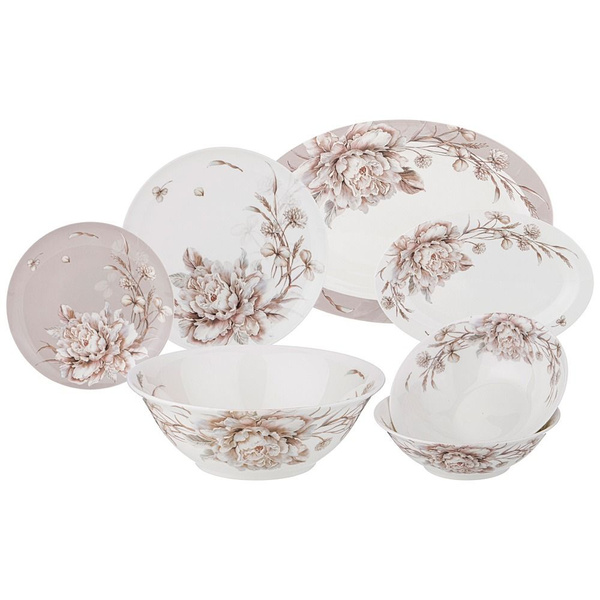 Столовый сервиз Lefard "White Flower" на 6 персон 23 предмета - купить ...