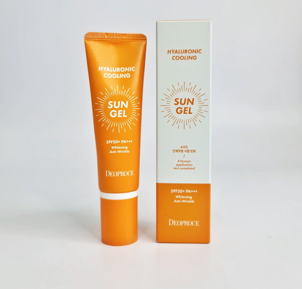 Deoproce Солнцезащитный крем гель Hyaluronic Cooling Sun Gel SPF 50 ...