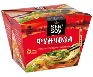 Sen Soy Фунчоза под Японским соусом 1500г (125г х 12 шт) - купить с ...