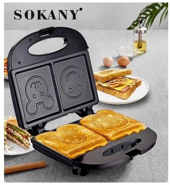 Вафельница SOKANY SK-116, черный - купить по выгодной цене в интернет ...