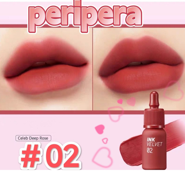 Peripera Тинт для губ Ink Velvet tint #02 Celeb Deep Rose - купить с ...