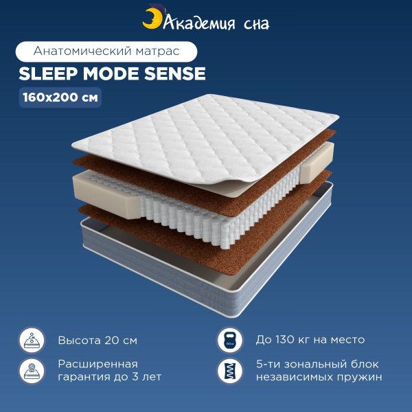 Матрас Академия сна Sleep Mode Energy / Terapia New Cardio / Sleep Mode ...