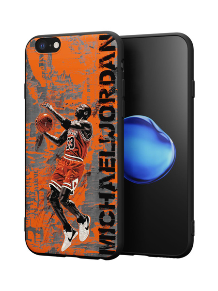 Силиконовый чехол Mcover для iPhone 6/6s (Айфон 6с), Майкл Джордан ...