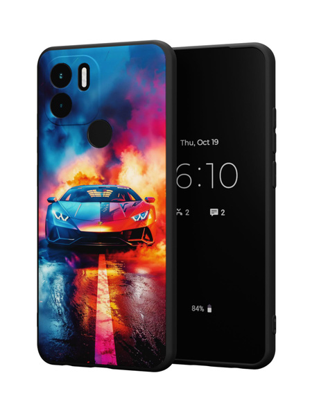 Силиконовый чехол Mcover для Redmi A1+ (Редми А1 Плюс), Ламборгини ...