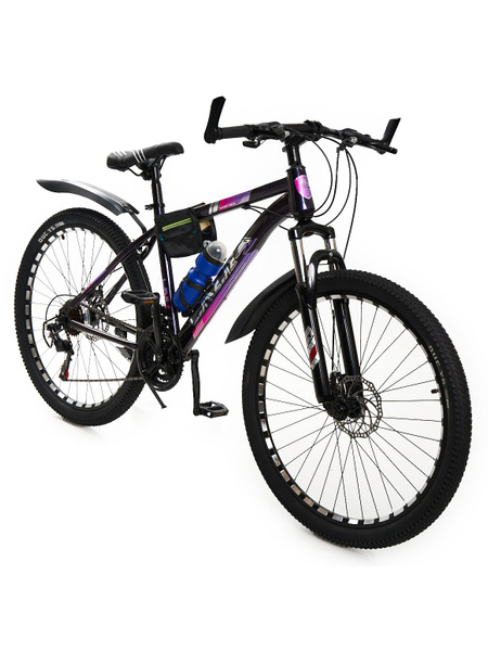 Горно-Городской велосипед New Bike, Взрослый 16 рама, 26 колеса, Черно ...
