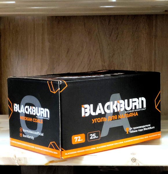 Уголь для кальяна кокосовый BLACKBURN, 72 кубика 25 мм. - купить с ...
