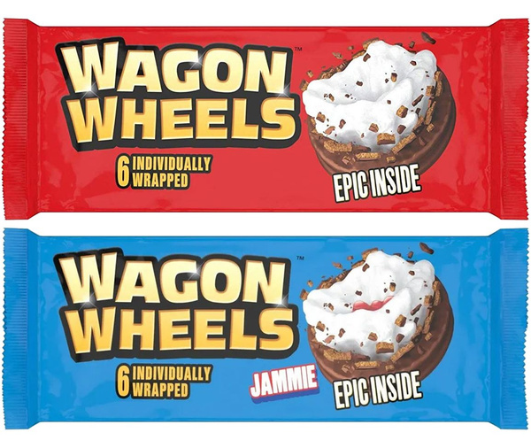 Печенье в шоколаде с суфле Wagon Wheels набор (классический + с джемом ...