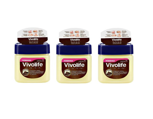 Vivolife Вазелин с маслом Какао, 61 мл, 3 уп - купить с доставкой по ...