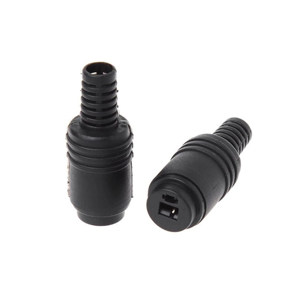 Разъем аудио "точка-тире" "гнездо", пластик на кабель, под винт ...