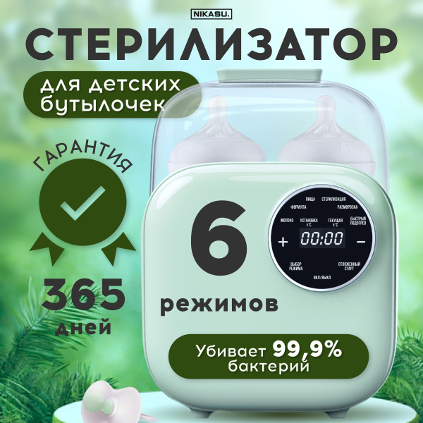 Стерилизатор для бутылочек и сосок электрический, бирюзовый ...