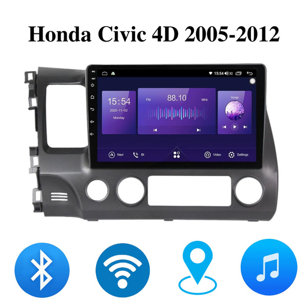 Штатная Android магнитола V3 Pro для Honda Civic 4D 2005-2012 , 4-64 4G ...