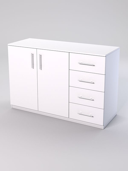 Тумба офисная Westcom Тумба для офисной техники №10-1, 135x50x90 см ...