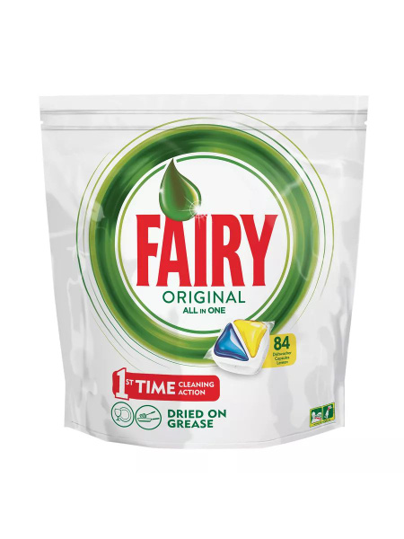 таблетки для посудомоечной машины Fairy All in One Лимон, 84 шт ...