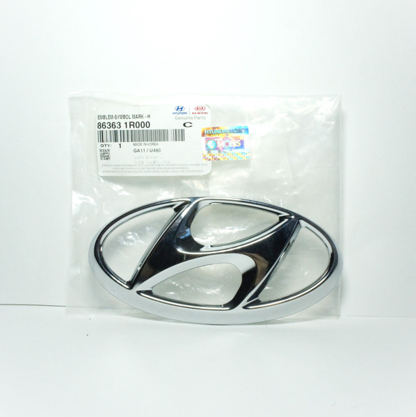 Эмблема решетки радиатора Hyundai Solaris 2011--2014 Арт. 863631R000 ...