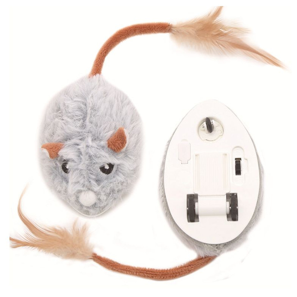 Игрушка для кошек котов мышка заводная интерактивная с USB зарядкой ...
