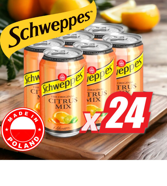 Напиток Швепс Цитрус / Schweppes Citrus mix (Польша), 330 мл 24 шт ...