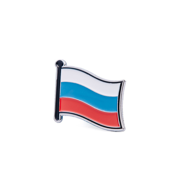 Значок Магнитка Флаг России металлический, магнит - купить с доставкой ...