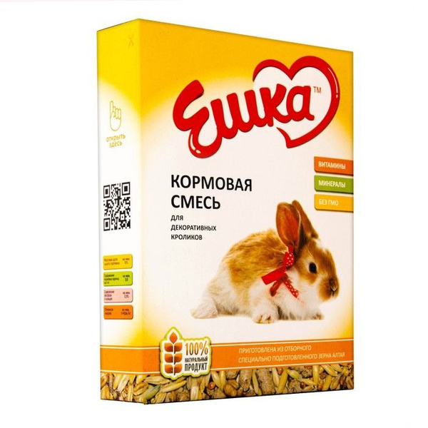 Кормовая смесь Ешка для декоративных кроликов, 450 г - купить с ...