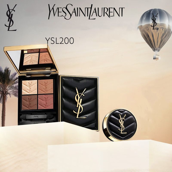 Yves Saint Laurent Кожаные 4-цветные тени для век высокой четкости ...