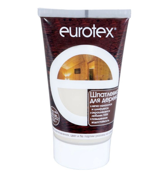 Шпатлевка для дерева EUROTEX 0,225 кг орех купить по низкой цене с ...