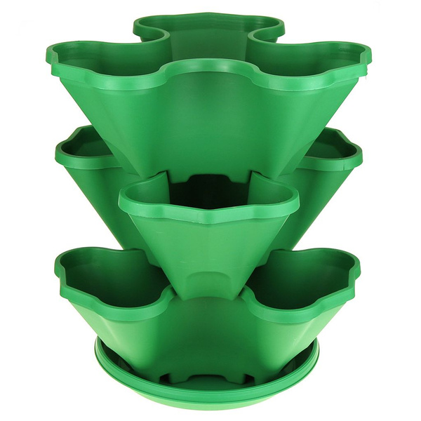 Кашпо подвесное "Каскад", цвет зелёный - купить по выгодной цене в ...