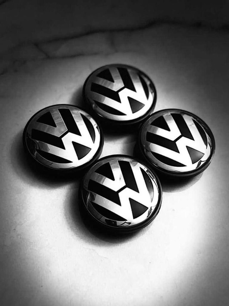 Заглушки на диски Volkswagen 4шт 70 мм VW / Колпачок ступицы VW ...
