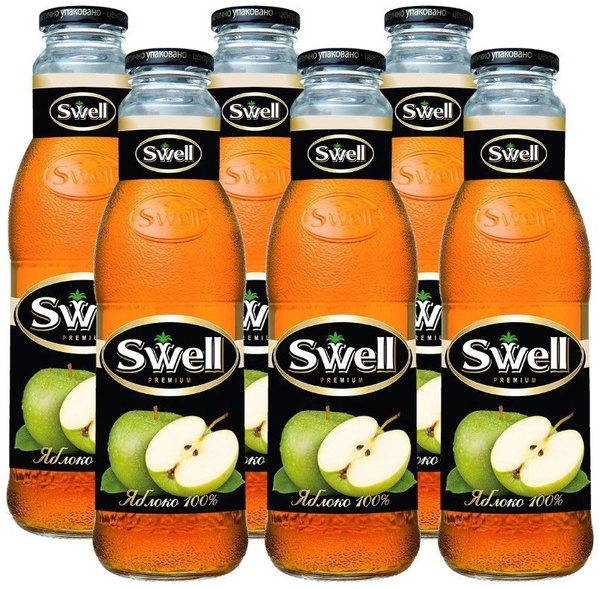 Swell Сок Яблочный осветл. 0,75л./6шт. Свелл - купить с доставкой по ...