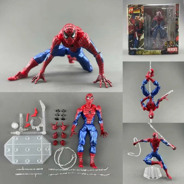 марвел/человек паук фигурка,Spider Man,подвижные фигурки,16 см,KAIYODO ...