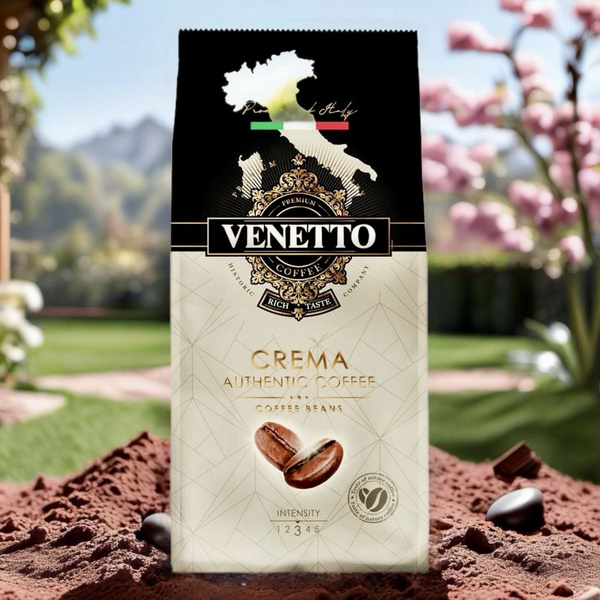 Кофе в зернах Venetto Crema 1 кг / Венетто крема 1000 гр купить на OZON ...