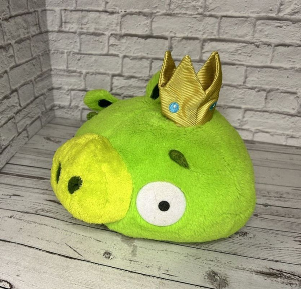 Angry Birds король свин/ Мягкие игрушки энгри бердс свин с короной ...
