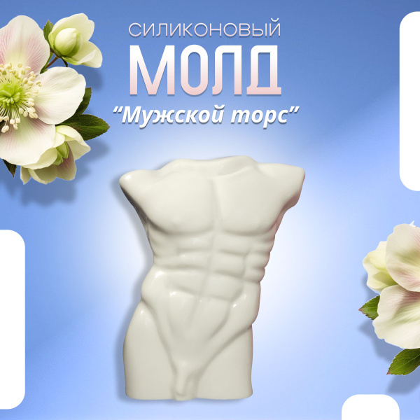 Силиконовый молд Мужской торс, арт. 365 - купить с доставкой по ...