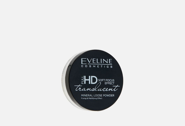 Транспарентная фиксирующая пудра с шелком Eveline Full HD Translucent ...