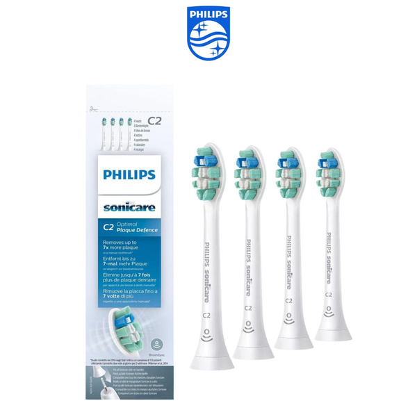 Philips sonicare насадки C2,Эффективное удаление налета и бережный уход ...