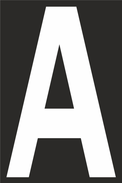 Буква (А) 3шт. 90х140мм. Наклейка для творчества (Алфавит ...