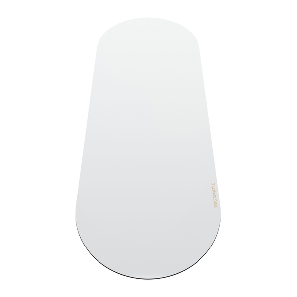 Коврик для йоги овальный каучуковый нескользящий Infinity White с ...