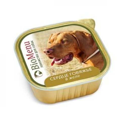 BioMenu Консервы для собак, Сердце говяжье в желе, 150 гр купить на ...