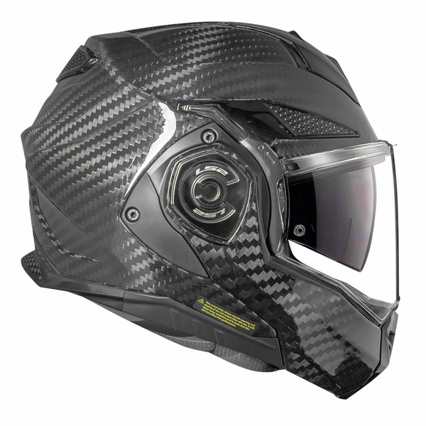 Мотошлем модуляр LS2 FF901 Advant X Solid Carbon черный глянец размер L ...
