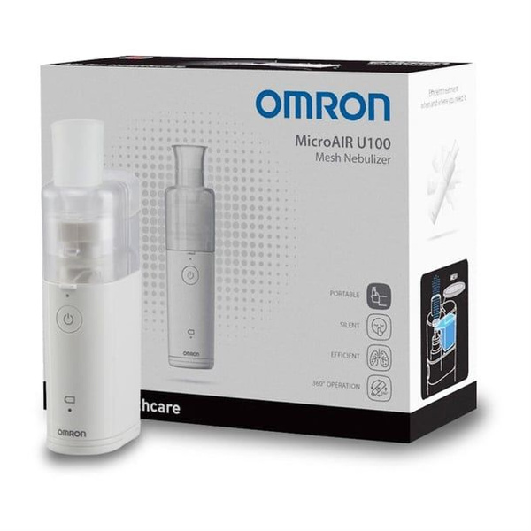 Меш небулайзер OMRON MicroAIR U100, портативный и бесшумный медицинский ...