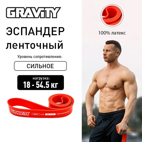 Характеристики Резинка для подтягивания на турнике gravity, ленточный ...