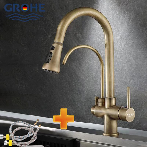 Смеситель для кухни GROHE с подключением фильтра для питьевой воды и ...