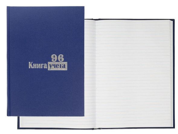 Книга учета 96 листов А4 в линейку блок типографская бумага Выбор есть ...
