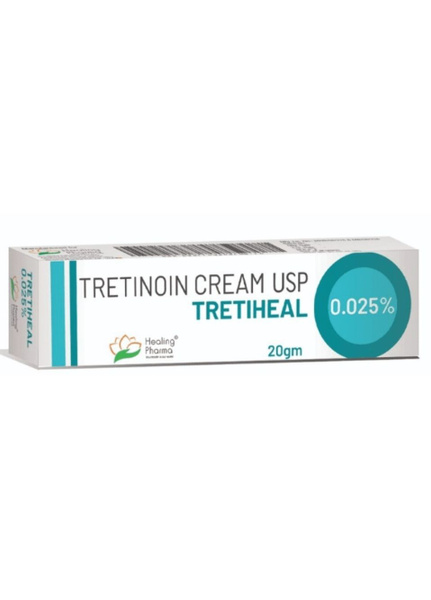 TRETINOIN CREAM USP 0,025%, Tretiheal, Healing Pharma ( Крем Третиноин ...