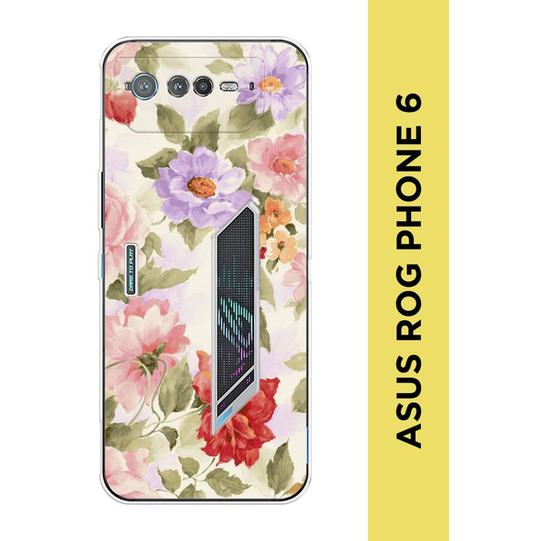 Силиконовый чехол на Asus ROG Phone 6 / Асус Рог Фон 6 "Акварельные ...