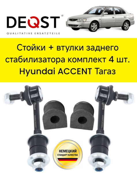 Стойки стабилизатора и втулки стабилизатора задние комплект Hyundai ...