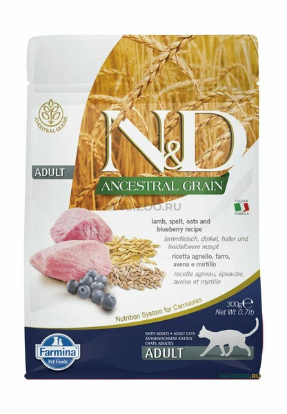 Farmina (Фармина) N&D ANCESTRAL GRAIN 300 гр. низкозерновой сухой корм ...