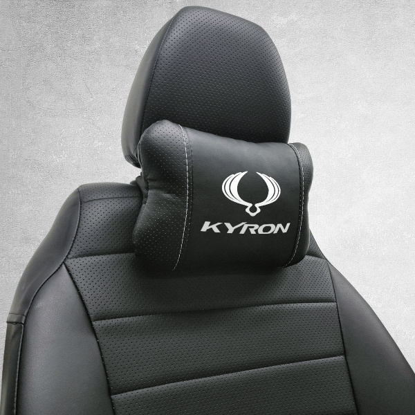 Подушка на подголовник автомобиля, под шею с логотипом SsangYong Kyron ...