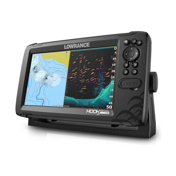 Эхолот для рыбалки с лодки lowrance HOOK REVEAL 9 TRIPLESHOT с датчиком ...